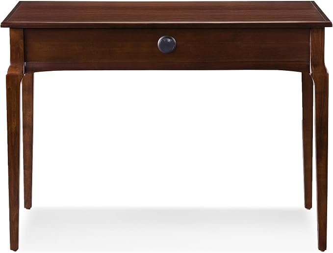 Leick Home Stratus Home Office Desk, Solid Wood, Drop-Front Keyboard Drawer, Easy Assembly, Writing Desk, Heartwood Cherry, 24.0 in. L x 42.0 in. W x 30.0 in. H, 22400