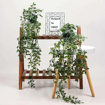 Artificial Potted Plants Set Eucalyptus Brugmansia Sweet Pea 3 Pack | Lifelike Leaves. UV-resistant, fade-proof for indoor/outdoor use. Perfect for home, office, patio & farmhouse decor.