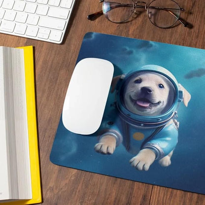 Mouse Pad Labrador Retriever Astronaut Dog in Space Mouse Pad Puppy floating in Space for Home Office Work Desk Computer Desktop Laptop for Dog Lovers