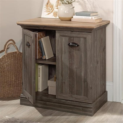 Sauder Sonnet Springs Engineered Wood Utility Stand in Pebble Pine Finish
