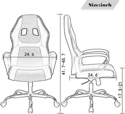 BestOffice Office Chair PC Gaming Chair Cheap Desk Chair Ergonomic PU Leather Executive Computer Chair Lumbar Support for Women, Men (Camo)