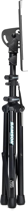SAMSON LTS50 Adjustable Laptop Stand – Portable Tripod Stand for Laptop Computers, DJs, Musicians, Producers & Content Creators