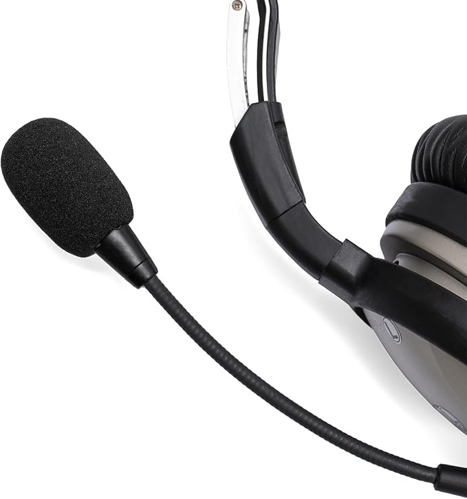 6-Pack Mic Muff - Compatible with Lightspeed Zulu 3, Sierra, Tango, PFX Aviation Headsets - 6 Foam Mic Covers + 6 O-Rings Kit