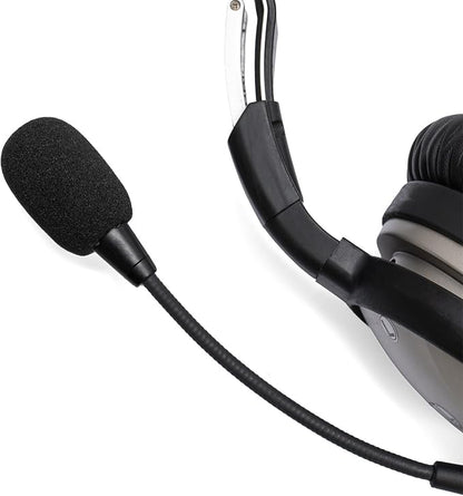 6-Pack Mic Muff - Compatible with Lightspeed Zulu 3, Sierra, Tango, PFX Aviation Headsets - 6 Foam Mic Covers + 6 O-Rings Kit