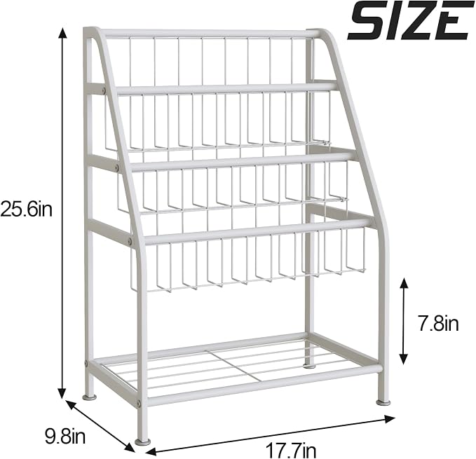 aboxoo Kids Bookshelf Toddler Freestanding for Children Room 18 inches Small Toddler Bookcase Toy Organizer White Stable Bookcase Bookstore Library Book Unit Storage for Small Place