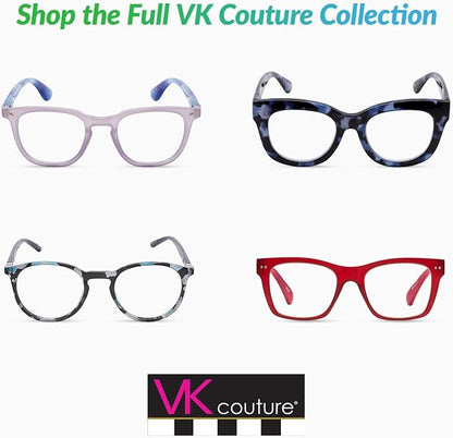 SAV VK Couture E9082 Reading Glasses For Women - Durable, Lightweight, Fashionable Readers