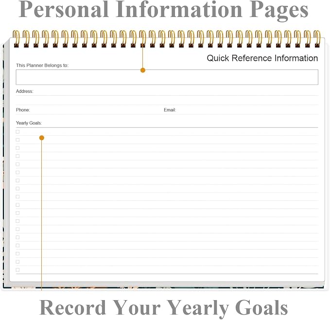 Weekly Productivity Planner - 8.5" x 11" Dashboard Desk Notepad Has 6 Focus Areas to List Tasks for Goals, Projects, Clients, Academic or Meal-Organize Your Daily Work Efficiently, 54 Weeks, Flower-C