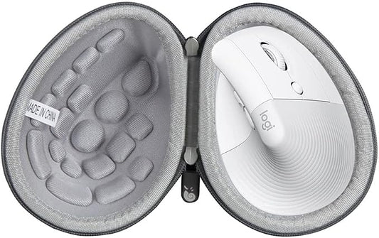 Hermitshell Hard Travel Case for Logitech Lift Vertical Ergonomic Mouse (Gray, Case for Right-Handed Mouse)
