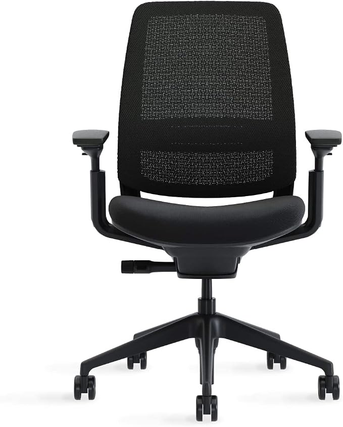 Steelcase Series 2 Office Chair, Graphite Frame, Cogent Connect Nickel