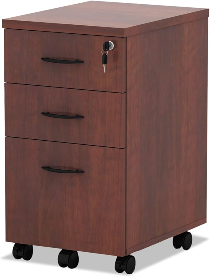 Alera ALE Valencia Mobile B/B/F Pedestal File, 15 7/8 x 20 1/2 x 28 3/8, Med Cherry