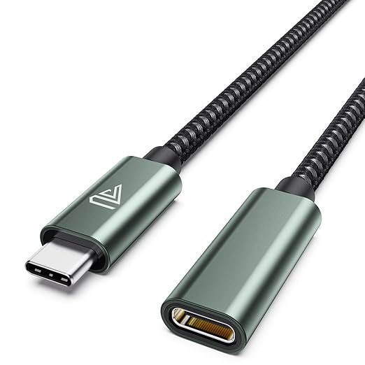 Faracent USB C Extension Cable (20Gbps/240W/3.3Ft), USB 3.2 Type C 3.1 Male to Female Extension Charging & Sync for iPhone 17 16 15 Pixel PSVR2 MacBook Air Pro/New iPad Dell XPS Surface Book