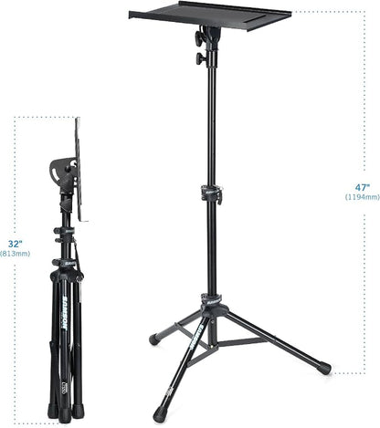 SAMSON LTS50 Adjustable Laptop Stand – Portable Tripod Stand for Laptop Computers, DJs, Musicians, Producers & Content Creators