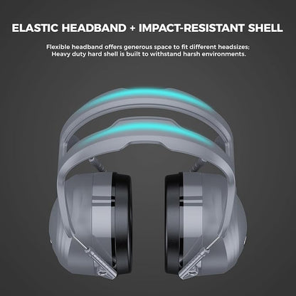 ProCase Extra Large SNR 37dB Noise Cancelling Headphones NRR 30dB Ear Muffs | Hearing Protection for Adults Noise Reduction, Wide Size Adjustment and Comfortable