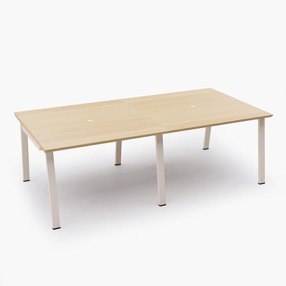 Modular Computer Office Desk, Modern Style Small Study Writing Workstation Table for Home & Business, Team Desk – 4 Person (94" x 47")