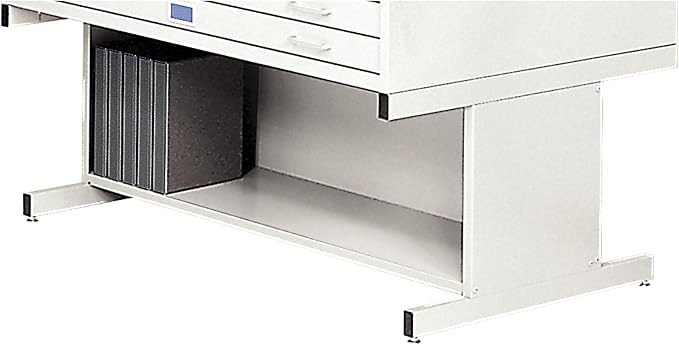 Safco Products Flat File High Base for 5-Drawer 4998WHR Flat File, Sold Separately, White