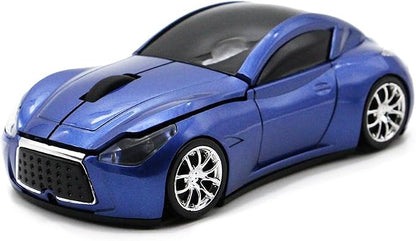 Ai5G Race Car Mouse Wireless Sports Car Shaped Mouse 2.4Ghz Computer Optical Mice with Led Light for Desktop Laptop