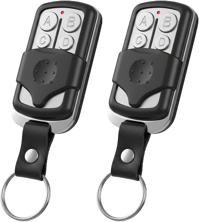 2 for LiftMaster Chamberlain Craftsman Garage Door Opener Keychain Remote | Replace 893LM 893Max 891LM 973LM 373LM | For Yellow Green Red Orange Purple | Easy to Set | Control 4 Door | With Slide