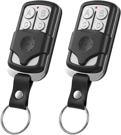 2 for LiftMaster Chamberlain Craftsman Garage Door Opener Keychain Remote | Replace 893LM 893Max 891LM 973LM 373LM | For Yellow Green Red Orange Purple | Easy to Set | Control 4 Door | With Slide