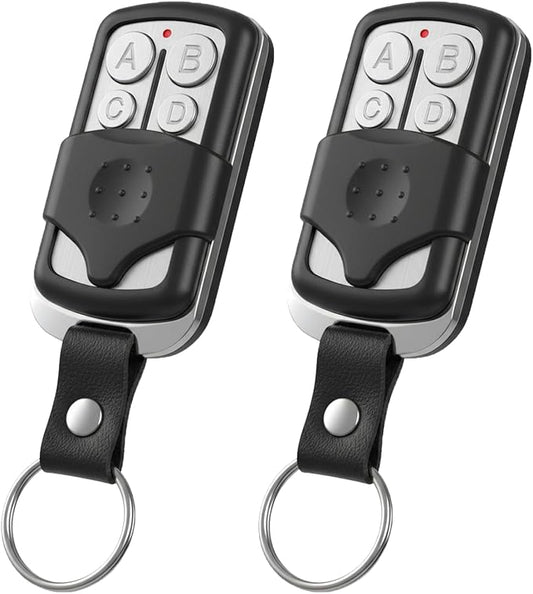 2 for LiftMaster Chamberlain Craftsman Garage Door Opener Keychain Remote | Replace 893LM 893Max 891LM 973LM 373LM | For Yellow Green Red Orange Purple | Easy to Set | Control 4 Door | With Slide
