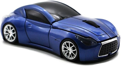 Ai5G Race Car Mouse Wireless Sports Car Shaped Mouse 2.4Ghz Computer Optical Mice with Led Light for Desktop Laptop