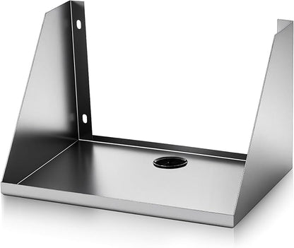 Hicarer Wall Mounted Stainless Steel Kitchen Printer Shelf 14" x 10" x 9" Heavy Duty KDS Ticket Printer Stand for Restaurant Kitchen Commercial Food Service, with Wire Routing Hole