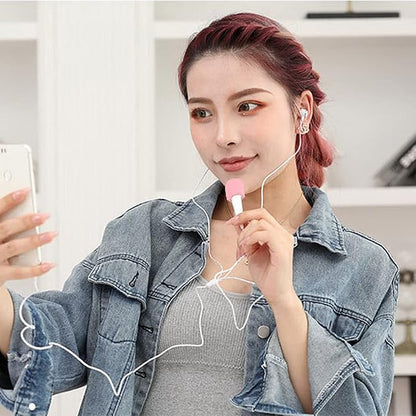 SUMAJU 10 Pack Lapel Headset Microphone Windscreen,Christmas Stocking Stuffers Microphone Sponge Foam Cover Mini Size Lavalier Microphone Windscreen for Variety of Headset Microphone, Pink