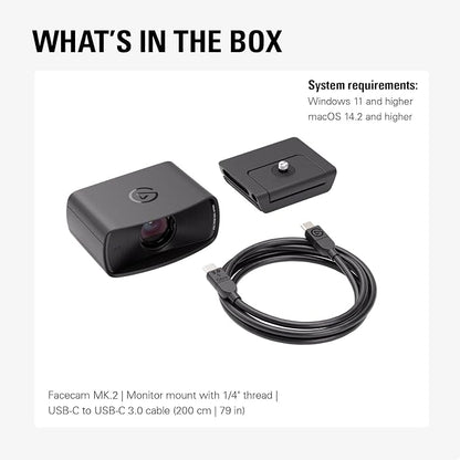 Elgato Facecam MK.2, Premium Full HD Webcam, HDR