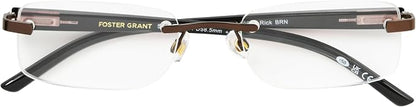 Foster Grant Men's Rick Square Reading Glasses