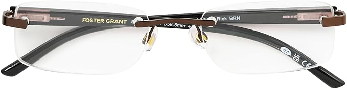 Foster Grant Men's Rick Square Reading Glasses