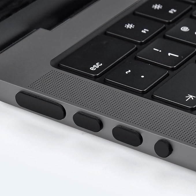 7PCS Dust Cover Port Plugs Accessories for 2026-2022 MacBook Air 13 15.3 inch M5 M4 M3 M2 M1 / MacBook Pro 14" 16" M5 M4 M3 M2 M1 Pro/Max & 2PCS Webcam Cover Slide