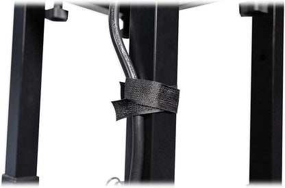 Rockville RTP82B 8 ft Adjustable Black Totem Moving Head Light Stand | Includes Scrim and Bag, 132 lbs Capacity, Steel, 35mm Speaker Adapter, Spring Lock Height Adjustment, Tool-Free Assembly