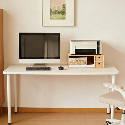 KIRIGEN Printer Stand with Storage Drawer and Cable Management for Desk Document Paper Organizer for Home Office DYJG-NA