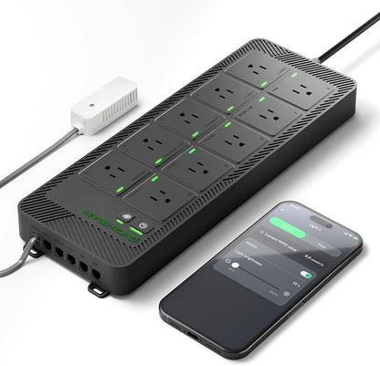Mars Hydro iHub-Pro, 10AC Power Strip Kit, 10-Outlet All-in-One Smart Grow Room Hub, WiFi Environmental Control for Light, Temperature, Humidity & VPD