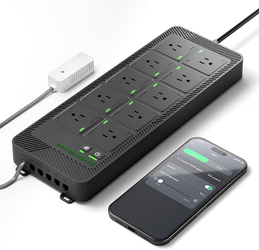 Mars Hydro iHub-Pro, 10AC Power Strip Kit, 10-Outlet All-in-One Smart Grow Room Hub, WiFi Environmental Control for Light, Temperature, Humidity & VPD