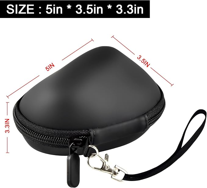 ANKHOH Case for Logitech Lift Vertical Ergonomic Mouse, Hard EVA Storage Box for Logi Wireless Bluetooth Upright Device, Travel Carrying Bag Accessories for Office (Bag Only, Black)