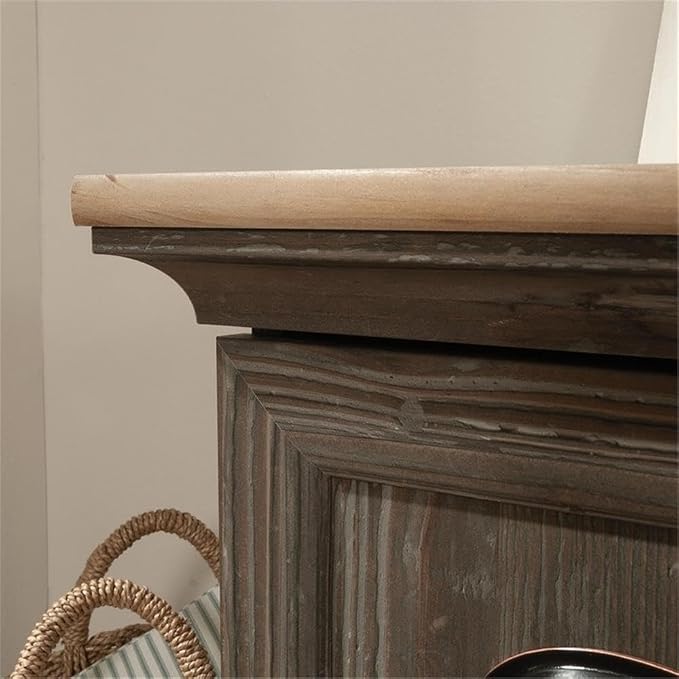 Sauder Sonnet Springs Engineered Wood Utility Stand in Pebble Pine Finish