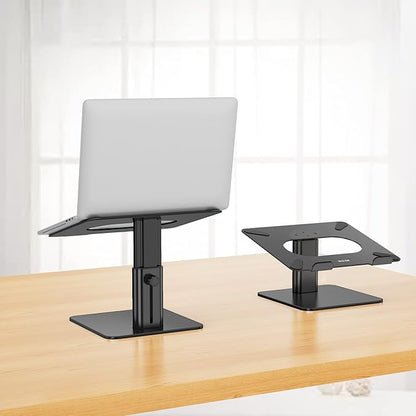 BESIGN LSX6N Laptop Stand, Ergonomic Adjustable Notebook Riser, Computer Holder, Laptop Mount Compatible with 10-15.6" Laptops, Black