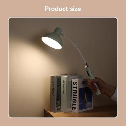 VAVOFO Wireless Touch Control Desk Lamp 6781-2700-7000K Color Temperature, 700LM, Eye-Caring LED Desk Light with USB-C Charging, Adjustable Brightness, 360° Gooseneck, 2.5hrs Wireless Use (Green)