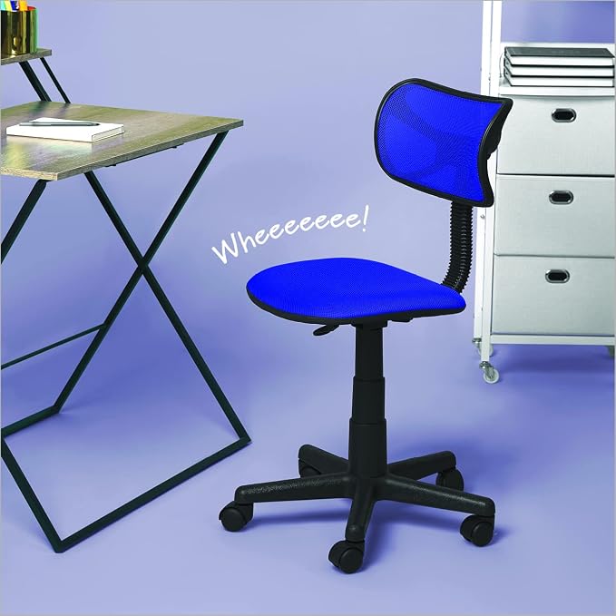 Urban Lifestyle Swivel Mesh Desk Chair, Royal Blue 21D x 21W x 33H in