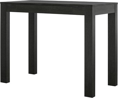 Office Desk Minimalist Desk with Storage Drawer Study Table for Laptop and Paperwork Home Office Furniture (Color : Black) (D)