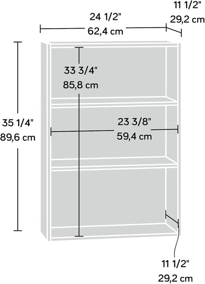 Sauder Beginnings 3-Shelf Bookcase/ Book shelf, Soft White finish