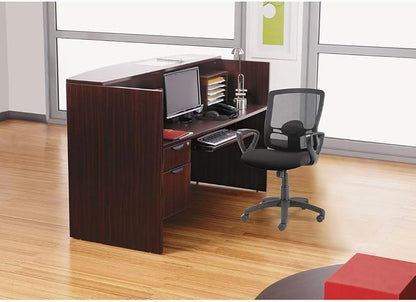 Alera Etros Series Mesh Mid-Back Chair, Supports Up to 275 Lb, 18.03" to 21.96" Seat Height, Black