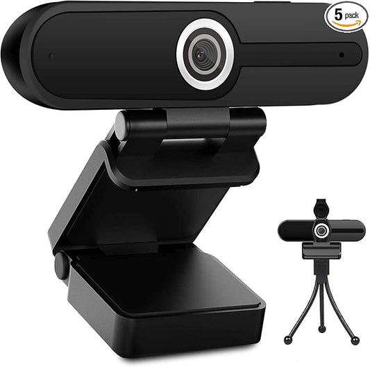 UHD 4K Webcam with Microphone: 8MP USB Computer Web Camera with Privacy Shutter and Tripod, External Webcam Pro Streaming Webcams PC Cam w/Mic Noise Reduction for Winsdows Mac OS Desktop Laptop