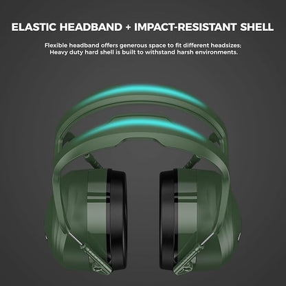 ProCase Extra Large SNR 37dB Noise Cancelling Headphones NRR 30dB Ear Muffs | Hearing Protection for Adults Noise Reduction, Wide Size Adjustment and Comfortable