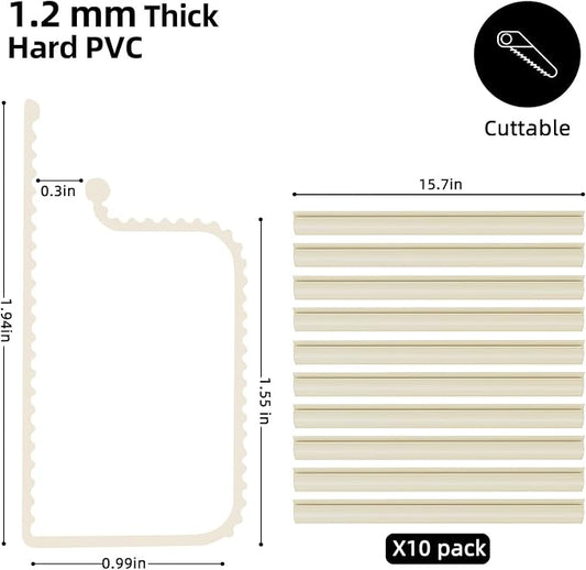YECAYE 157in Cable Management, Cord Organizer,Easy Install Self-Adhesive Cord Hider, Cable Organizer, Cable Hider for Office Organization,Child & Pet Proof, Beige