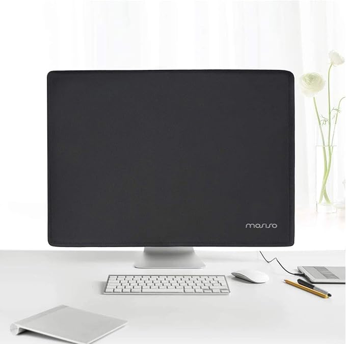 MOSISO Monitor Dust Cover 19,19.5,20,20.5,21 inch Anti-Static Dustproof LCD/LED/HD Panel Case Computer Screen Protective Sleeve Compatible with iMac 21.5 inch,19-21 inch PC,Desktop and TV, Black