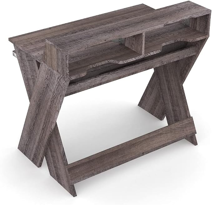Glorious Sound Desk Compact Professional Studio Workstation with Pull-out Keyboard Compartment (Walnut)
