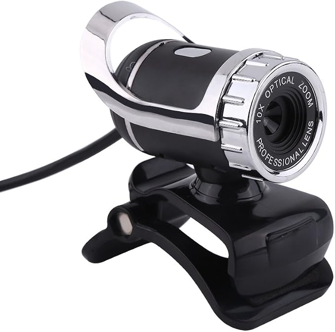 ZJchao Pro Webcam USB 2.0 12M, Audio & Video Accessories Anti-Haarausfall Pixels Clip-on Web Camera 360° Rotating Built-in Microphone for PC Widescreen Video Calling Desktop