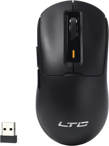 LTC GM024 Tri-Mode Wireless Gaming Mouse, 59g Ultra-Light Ergonomic Gaming Mouse 2.4Ghz/BT/Wired, 6-Level DPI 8000 Max, 1000Hz, 5 Programmable Buttons, Pro Software