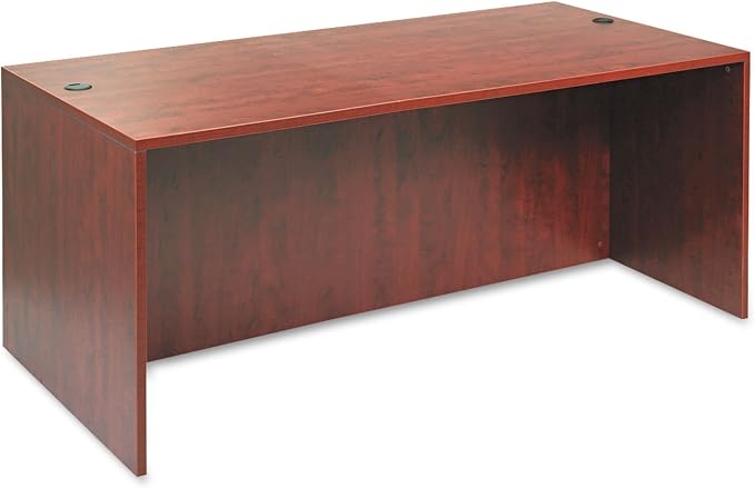 Alera Alera Valencia Series Straight Front Desk Shell, 71" X 35.5" X 29.63", Medium Cherry